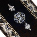 Ver imagem 3 de Tapete Persa Royal Marrom 50x100cm Fio Acetinado - Decoração para Quarto e Sala