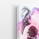 Ver imagem 3 de Quadro Cachorro Buldogue Inglês Canvas Aquarela 60x40cm