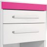 Mesa de Cabeceira Plus - Havana - Branco / Fucsia - 3