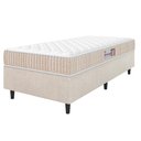 Ver imagem 1 de Cama Box Colchão Solteiro Espuma D33 New Millenium 88x57cm Branco/bege Hellen Bege/bco