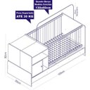 Ver imagem 4 de Berço Cama Multifuncional com 2 Mesa de Cabeceiras Completa Móveis
