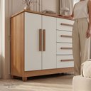 Ver imagem 5 de Cômoda 2 Portas 4 Gavetas com Sapateira Titan
