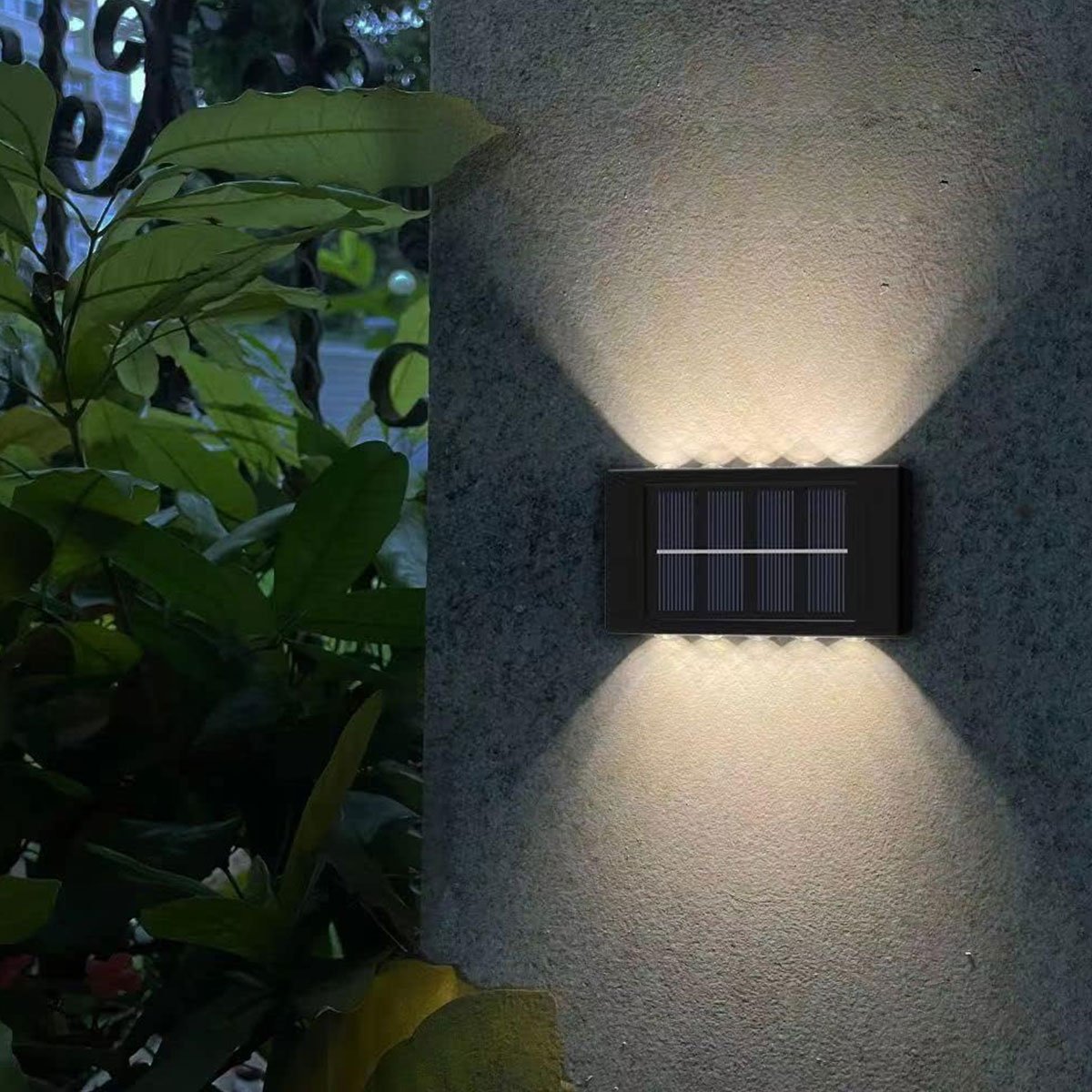 Arandela Solar Spot Luminaria Parede Led Escada Garagem Decoraçao Varanda Jardim Quintal Iluminaçao  - 8