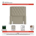 Ver imagem 6 de Cabeceira Atena para Cama Box Solteiro 90cm Capitonê com Frame Veludo Bege - Desk Design