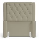 Ver imagem 3 de Cabeceira Atena para Cama Box Solteiro 90cm Capitonê com Frame Veludo Bege - Desk Design