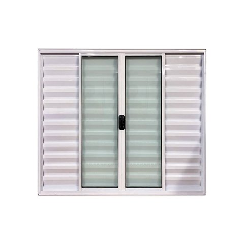 Veneziana 6 Folhas Branco 120x120 Linha 18 Esmeralda