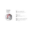 Ver mais imagens de Frigideira Tramontina Professional Rasa em Aço Inox com Fundo Triplo Antiaderente com Cabo 30 cm