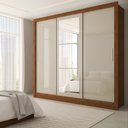 Ver imagem 1 de Guarda-roupa Casal Sophia 3 Portas 3 Gavetas com Espelho - Pm