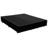 Base Box Casal Bipartido Sintético Preto 40x138x188 - 1