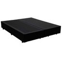 Ver imagem 1 de Base Box Casal Bipartido Sintético Preto 40x138x188