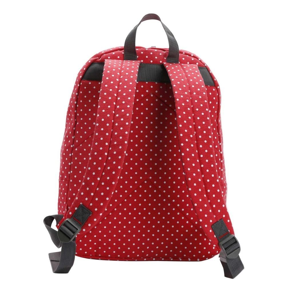 Mochila de Costas Casual Canvas Teen Bolinhas Republic Vix Vermelho Mochila de Costas Casual Canvas  - 2