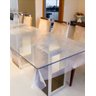 Toalha de Mesa Plástico Transparente Retangular 1,98 X 1,38 Metros - 1