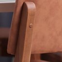 Ver imagem 6 de Conjunto de Jantar Mesa Redonda com Vidro Bennett 6 Cadeiras Ella - Natural C/ Caramelo