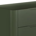 Ver imagem 6 de Cômoda para Quarto Closet Orgânica 3 Gavetas Pés Industrial Dourado Bliss I03 Musgo - Lyam Decor