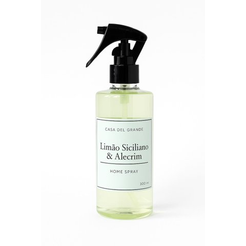 Aromatizante para Ambiente / Home Spray Limão Siciliano & Alecrim 300ml | Casa Del Grande