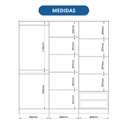 Ver mais imagens de Guarda-Roupa 6 Portas 2 Gavetas Sonata New
