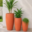 Ver imagem 2 de Vaso Fibra de Vidro Atenas P 52cm Decorativo Terracota Fosco
