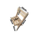 Ver imagem 2 de Kit 4 Cadeira Dobrável Pinus Cor Cerejeira - Volpato
