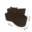 Ver mais imagens de Namoradeira Sofá 2 Lugares Yara Orgânica Suede Marrom