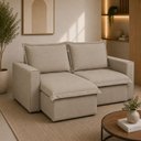 Ver imagem 1 de Sofá Cama Paris Retrátil e Reclinável em Linho Sofatec