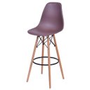 Ver imagem 1 de Banqueta Polipropileno Base Madeira Eiffel OR Design