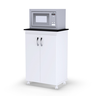 Balcão Armário Microondas Multiuso 2 Portas para Cozinha - Branco/preto - 2