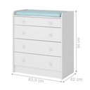 Ver imagem 2 de Cômoda Trocador Branco (2523.5)