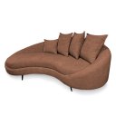 Ver imagem 3 de Sofá 3 Lugares 2,30m Living Orgânico Medelim - Élpis Móveis - Boucle Terracota