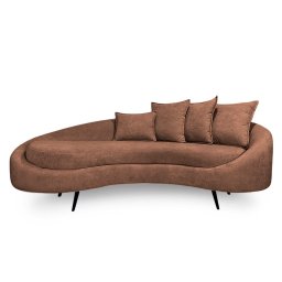 Sofá 3 Lugares 2,30m Living Orgânico Medelim - Élpis Móveis - Boucle Terracota - 2