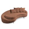 Sofá 3 Lugares 2,30m Living Orgânico Medelim - Élpis Móveis - Boucle Terracota - 1