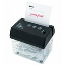 Ver imagem 2 de FRAGMENTADORA TRITURADOR PICADOR DE PAPEL FOLHAS PARA MESA ESCRITORIO USB PILHA BIVOLT