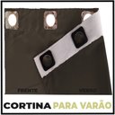 Ver imagem 6 de cortina pé direito tecido blackout 5,00 x 3,20 c/voal marrom