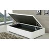 Cama Box Baú Solteiro Corino 78 X 188cm - Genki Kenko Colchões:preto - 4