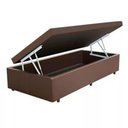 Ver imagem 3 de Cama Box Baú Solteiro Corino 78 X 188cm - Genki Kenko Colchões:preto