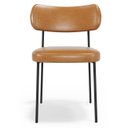 Ver imagem 6 de Cadeira de Jantar Estofada Kit 4 Milli A14 Sintético Caramelo - Mpozenato