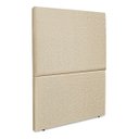 Ver imagem 4 de Cabeceira Cama Box Organica Solteiro 90cm Luna Linho C/frame Bege