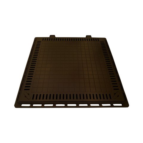 Tampa Casa Máquina Piscina Lisa Articulada Grelha 80x80cm M G.D.A. INDUSTRIA E DISTRIBUIDORA DE FUND