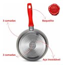 Ver imagem 3 de Panela Polishop Flavourstone Sauce + Tampa Ichef 20cm Verm Vermelho