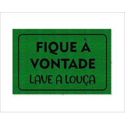 Tapete Capacho Fique À Vontade Lave a Louça - 1
