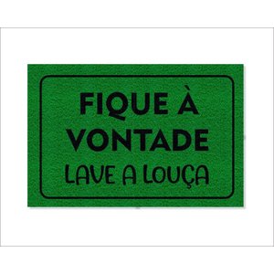 Tapete Capacho Fique À Vontade Lave a Louça