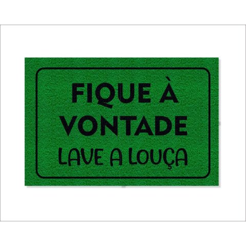 Tapete Capacho Fique À Vontade Lave a Louça