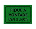 Ver imagem 1 de Tapete Capacho Fique À Vontade Lave a Louça