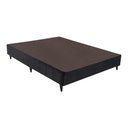 Ver imagem 1 de Base Sommier Camurça Preto Casal (138x188x30) - Revestida em Camurça - Ortobom