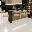 Ver imagem 2 de Kit 05 Banquetas Baixa Cozinha Sala Jantar Bancada Milão Arena L02 Couríssimo Fendi - lyam decor