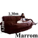 Ver imagem 6 de Capa para Sofá Retrátil e Reclinável 3 Lugares Tabaco