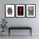 Ver imagem 1 de Kit 3 Quadros Grandes Nirvana Rock & Roll - 60x48cm:moldura Preta