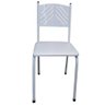 Cadeira Branca para Cozinha Jantar com Assento Branco - 6