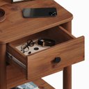 Ver imagem 4 de Comoda de Cabeceira 2 Gav. Apoana Castanho Verniz Idimex