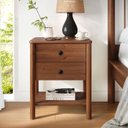 Ver imagem 2 de Comoda de Cabeceira 2 Gav. Apoana Castanho Verniz Idimex