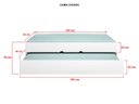 Ver imagem 5 de Cama Infantil com Cama Auxiliar Chiara Branco Brilho - Phoenix Branco